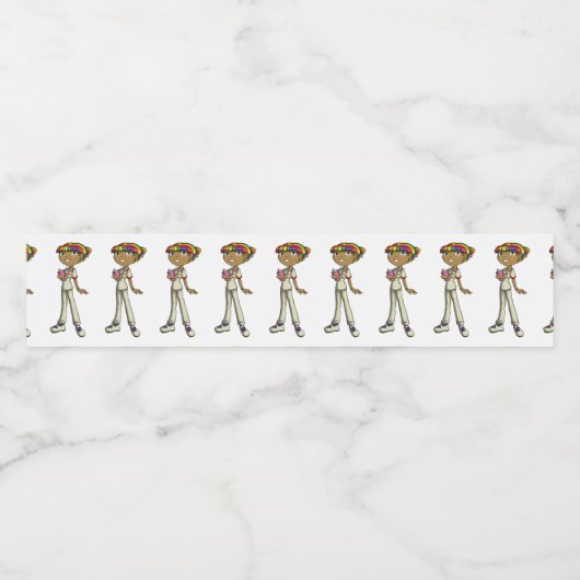 Zorg Waterfles Etiket (Enkel label)