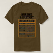Zorgassistent-uurtarief T-shirt (Design voorkant)