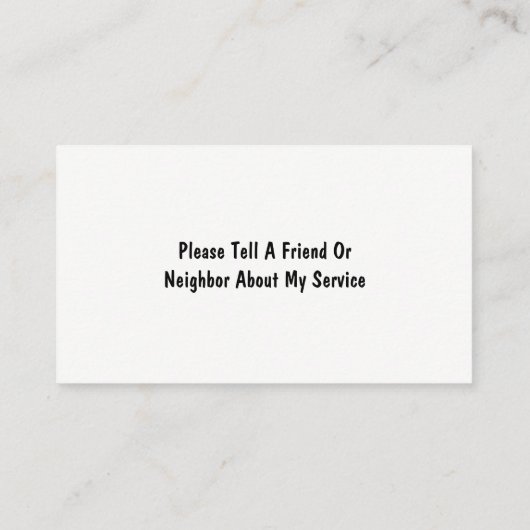 Zorgcentrum voor hartsymbool en familiediensten visitekaartje (Achterkant)