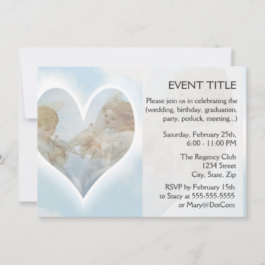 ZorgCherubs en Concern Cherubs met Doves in de wol Kaart (Voorkant)