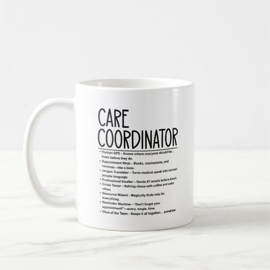 Zorgcoördinator Koffiemok (Links)