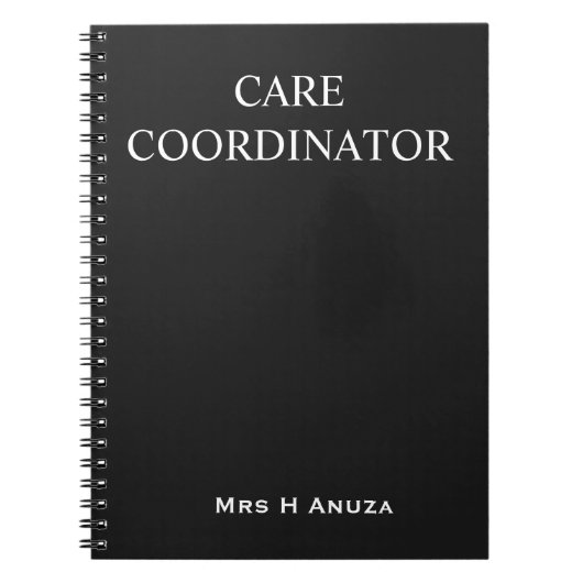 Zorgcoördinator Notities Notitieboek | (Voorkant)
