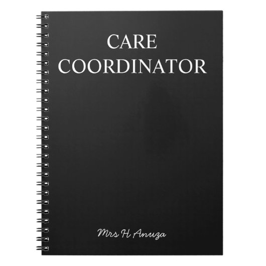 Zorgcoördinator Notities Notitieboek | (Voorkant)
