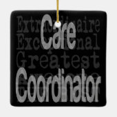 Zorgcoördinatrice Extraordinaire Keramisch Ornament (Achterkant)