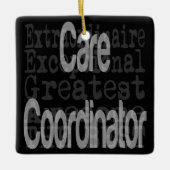 Zorgcoördinatrice Extraordinaire Keramisch Ornament (Voorkant)