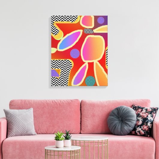 Zorgeloos Canvas Afdruk (Insitu (Woonkamer))