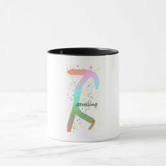 ZORGELOOS EN WANDELEND KOFFIE MOK (Midden)