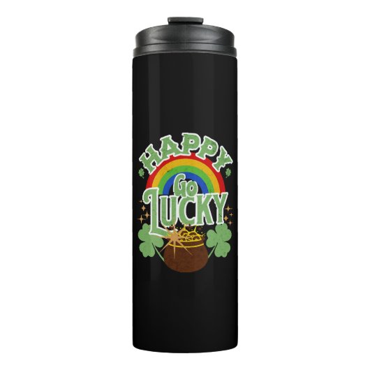 Zorgeloos Gelukkig Thermosbeker (Voorkant)