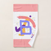 Zorgeloos Monogram B Kinder Bad Handdoek (Handdoek)