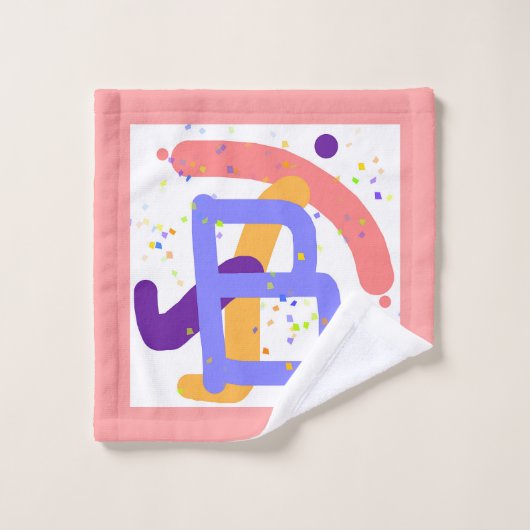 Zorgeloos Monogram B Kinder Bad Handdoek (Wasdoekje)