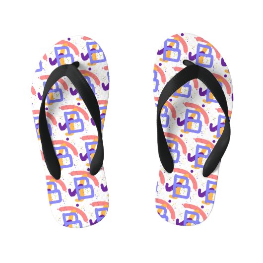 Zorgeloos Monogram B Kinder Teenslippers (Voetbed)