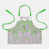 Zorgeloos vlinder zigzag patroon schort (Voorkant)