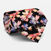 Zorgeloze kantoor wilde bloemen boho stropdas (Opgerold)