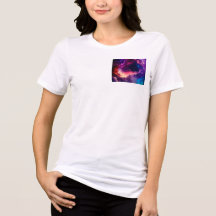 Zorgeloze T-shirt met ronde hals voor dagelijks ge