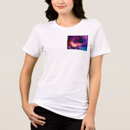 Zorgeloze T-shirt met ronde hals voor dagelijks ge