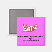 Zorgen over de zwervers (CATS), Inc. magneet (Voorkant / Achterkant)