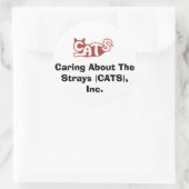 Zorgen over de zwervers (CATS), Inc. stickers (Tas)
