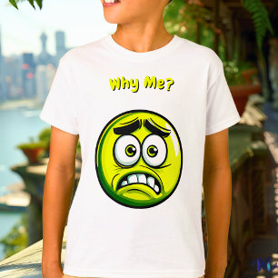 Zorgen over groene emoji - leuk en expressief ontw t-shirt