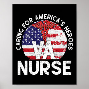 Zorgen voor Amerika's helden Patriottische Van Nur Poster