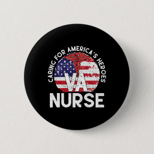 Zorgen voor Amerika's helden Patriottische Van Nur Ronde Button 5,7 Cm