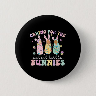 Zorgen voor de Schattigee kleine konijntjes Nicu I Ronde Button 5,7 Cm