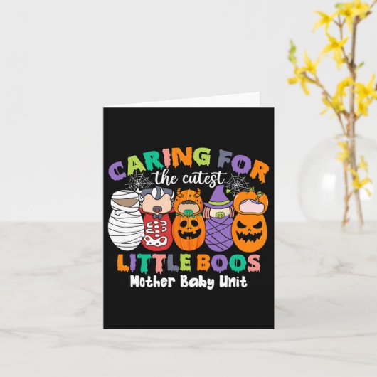 Zorgen Voor De Schattigste Kleine Boos Moeder Ba  Kaart (Gele Bloem)