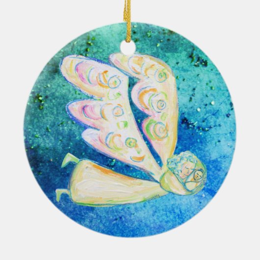 Zorgen voor de Snow Angel Ornament (Achterkant)