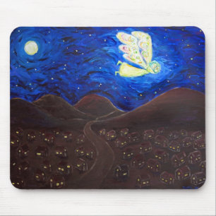 Zorgen voor de Soul Guardian Angel Art Mousepad Muismat