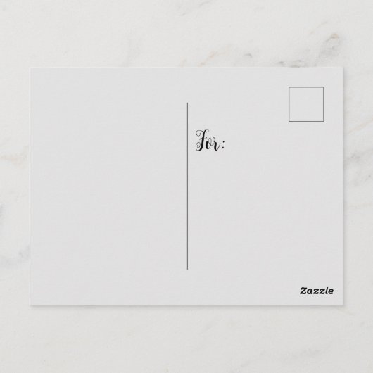 Zorggevoel hier voor u briefkaart (Achterkant)