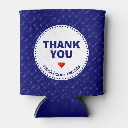 Zorghelden DANK U BLUE Blikjeskoeler (Voorkant)