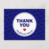 Zorghelden DANK U BLUE Briefkaart (Voorkant)