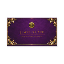Zorgkaart voor sieraden van Vintage Royal Amethyst