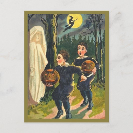 Zorgkinderen en gastkinderen -  Halloween Briefkaart (Voorkant)