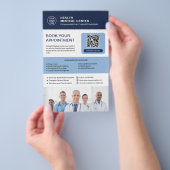 Zorgkliniek QR Afspraak Boeking Flyer (Hand)
