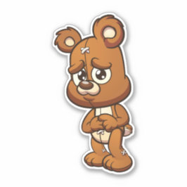 Zorglijk Beer - Scaredy Sticker