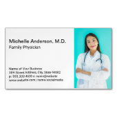 Zorgmedewerker | Medisch Dokter Sjabloon Magnetisch Visitekaartje (Voorkant)