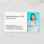 Zorgmedewerker | Medisch Dokter Sjabloon Visitekaartje (Voorkant)