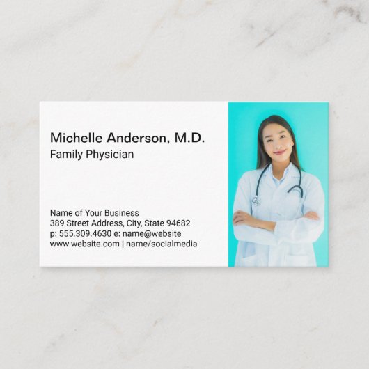 Zorgmedewerker | Medisch Dokter Sjabloon Visitekaartje