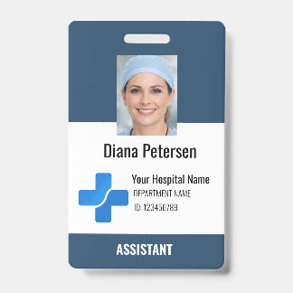 Zorgmedewerker Pas Badge Met Logo en Foto