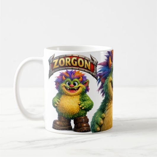 Zorgon Grappig Monster Koffiemok (Links)