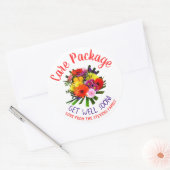 Zorgpakket voor zieken ronde sticker (Envelop)