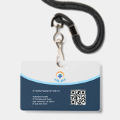Zorgprofessional Badge (Achterkant met lanyard)