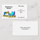 Zorgreclame op de visitekaartje-dag visitekaartje (Voorkant / Achterkant)