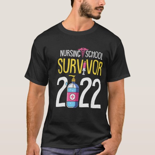 Zorgschool Survivor 2022 Afstuderen ZiekenhuisAfst T-shirt (Voorkant)