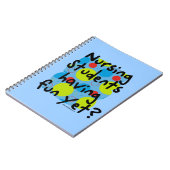 Zorgstudenten die al plezier hebben? notitieboek (Linkerzijde)