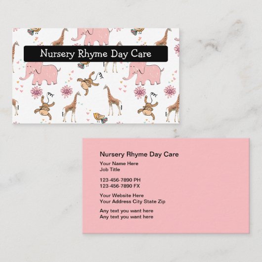 Zorgtijd op de middelbare school visitekaartje (Voorkant / Achterkant)