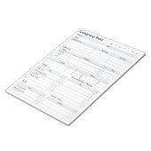 Zorgverlenend takenlogboek, ouder wordend ouders N Notitieblok (Schuin)