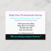 Zorgverlener Anome Bloemvriendelijk Visitekaartje (Achterkant)