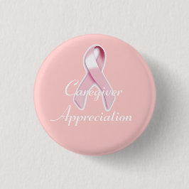 "Zorgverlener appreciatie" - Borstkanker bewustzij Ronde Button 3,2 Cm