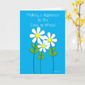 Zorgverlener appreciatie kaart (Gele Bloem)